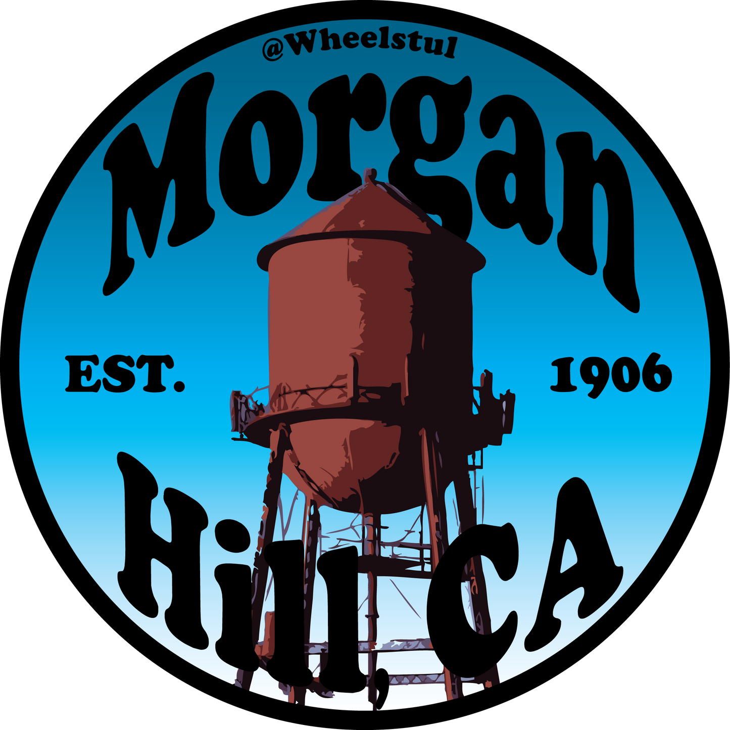 Water Tower Sticker